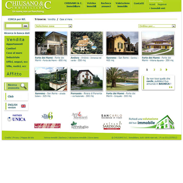 Web - Agenzia immobiliare CHIUSANO & C. SRL