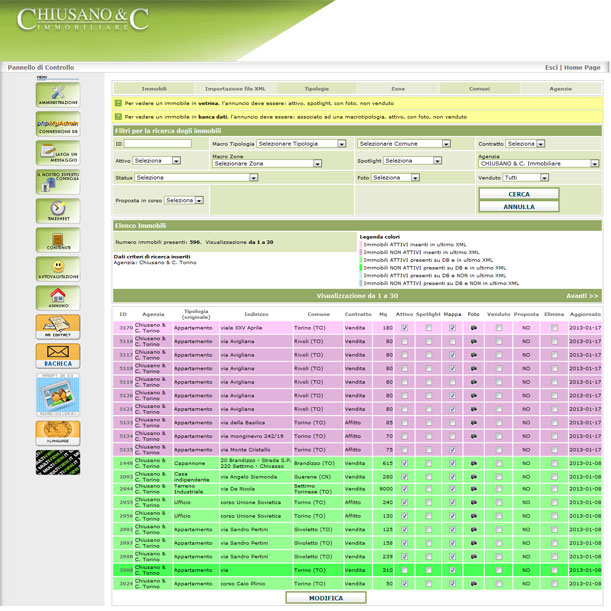 Web - Agenzia immobiliare CHIUSANO & C. SRL