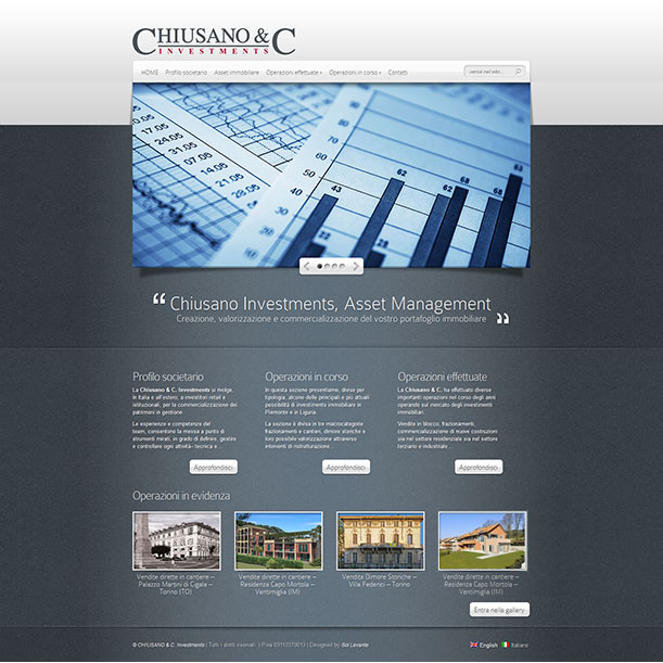 Sito Web - Chiusano Investments - Home Page