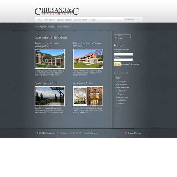 Sito Web - Chiusano Investments - Gallery