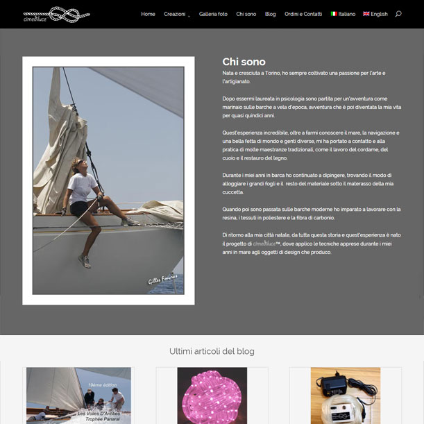 WEB - Cimediluce - Pagina biografica dell'artista